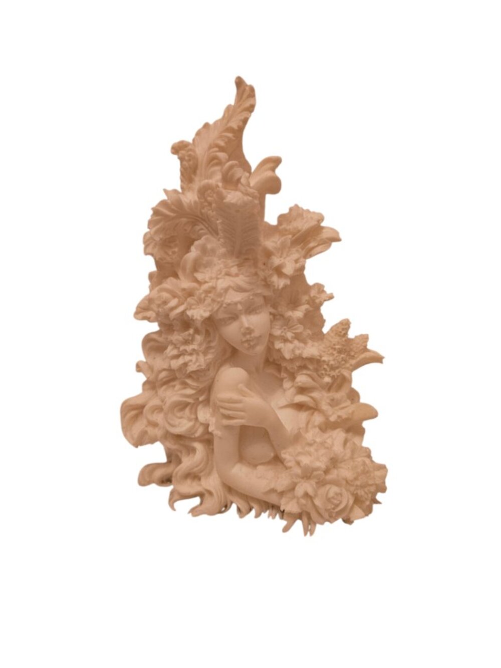 Romantic Floral Goddess Bust Silicone Mold - Picture 10 of 16